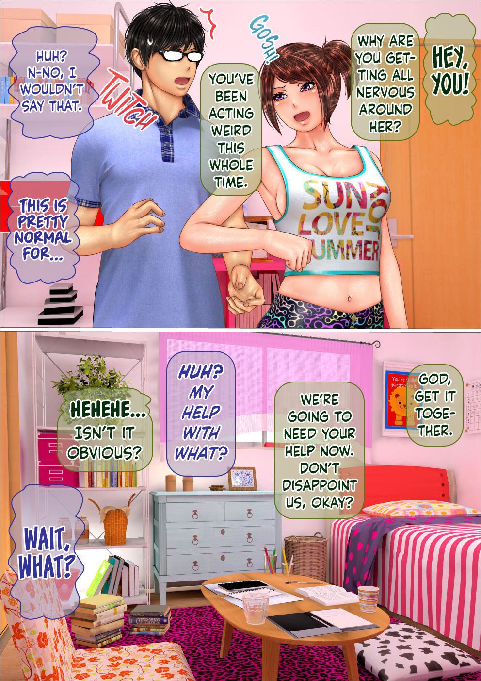 [アイアンシュガー] ギャルな妹と留守番してたら近親相姦にドハマリした話 [英訳]