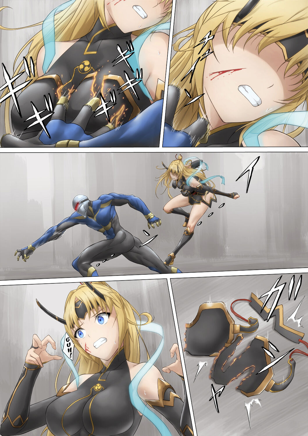 [ばっくゆあらっく (mogO-721)] ヒロイン敗辱〜5人の敵に代わるがわる〜 [英訳]