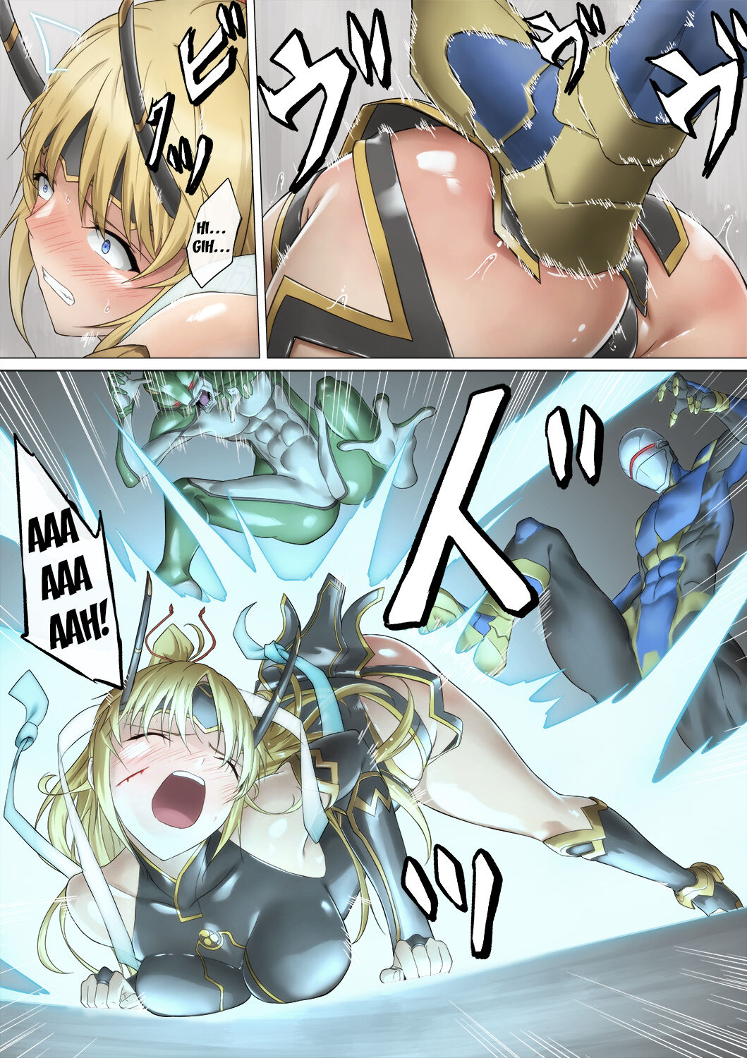 [ばっくゆあらっく (mogO-721)] ヒロイン敗辱〜5人の敵に代わるがわる〜 [英訳]