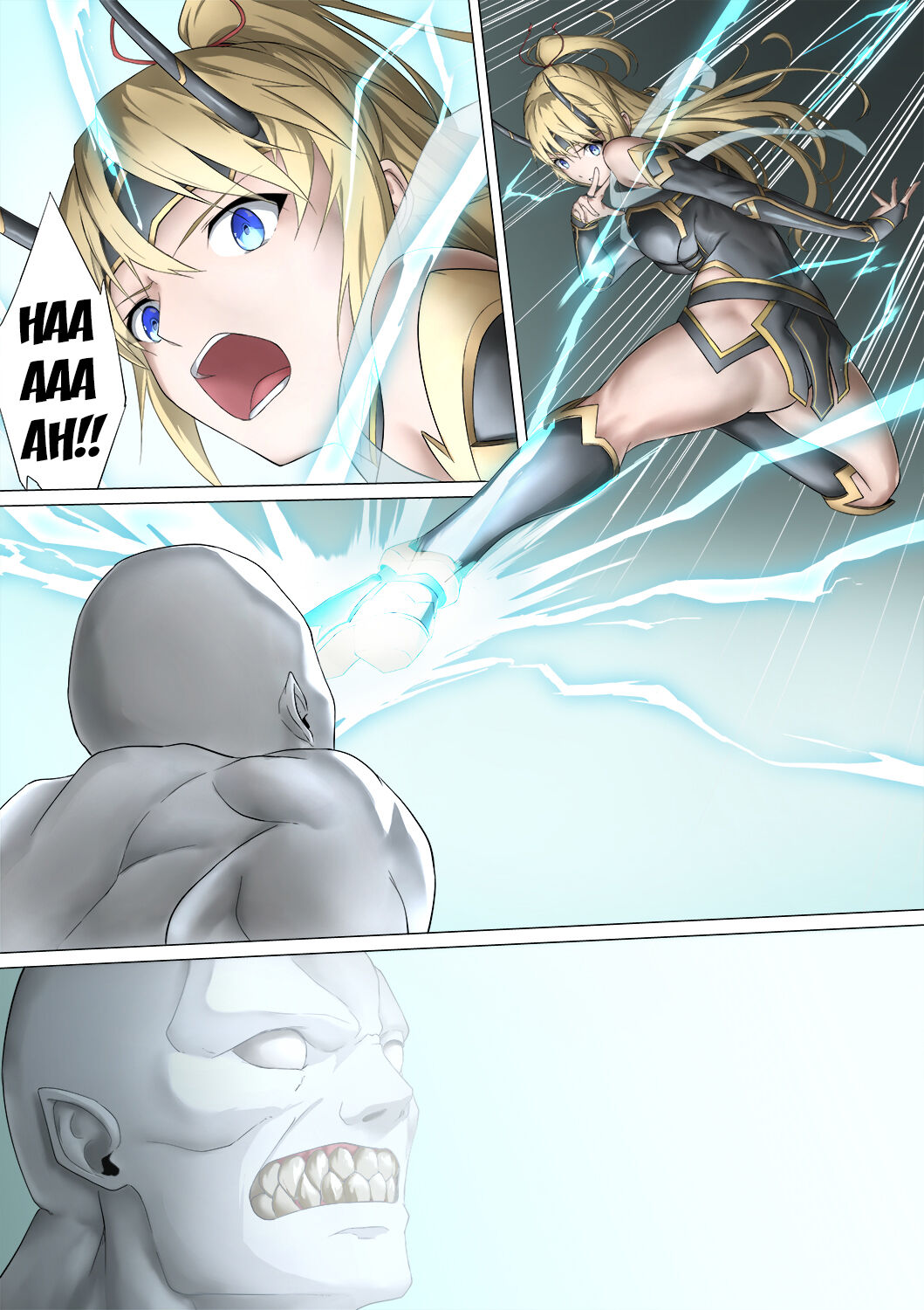 [ばっくゆあらっく (mogO-721)] ヒロイン敗辱〜5人の敵に代わるがわる〜 [英訳]