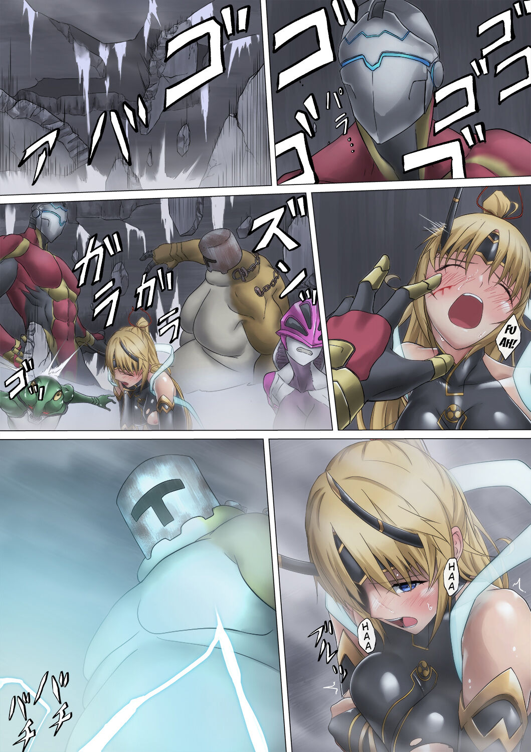 [ばっくゆあらっく (mogO-721)] ヒロイン敗辱〜5人の敵に代わるがわる〜 [英訳]