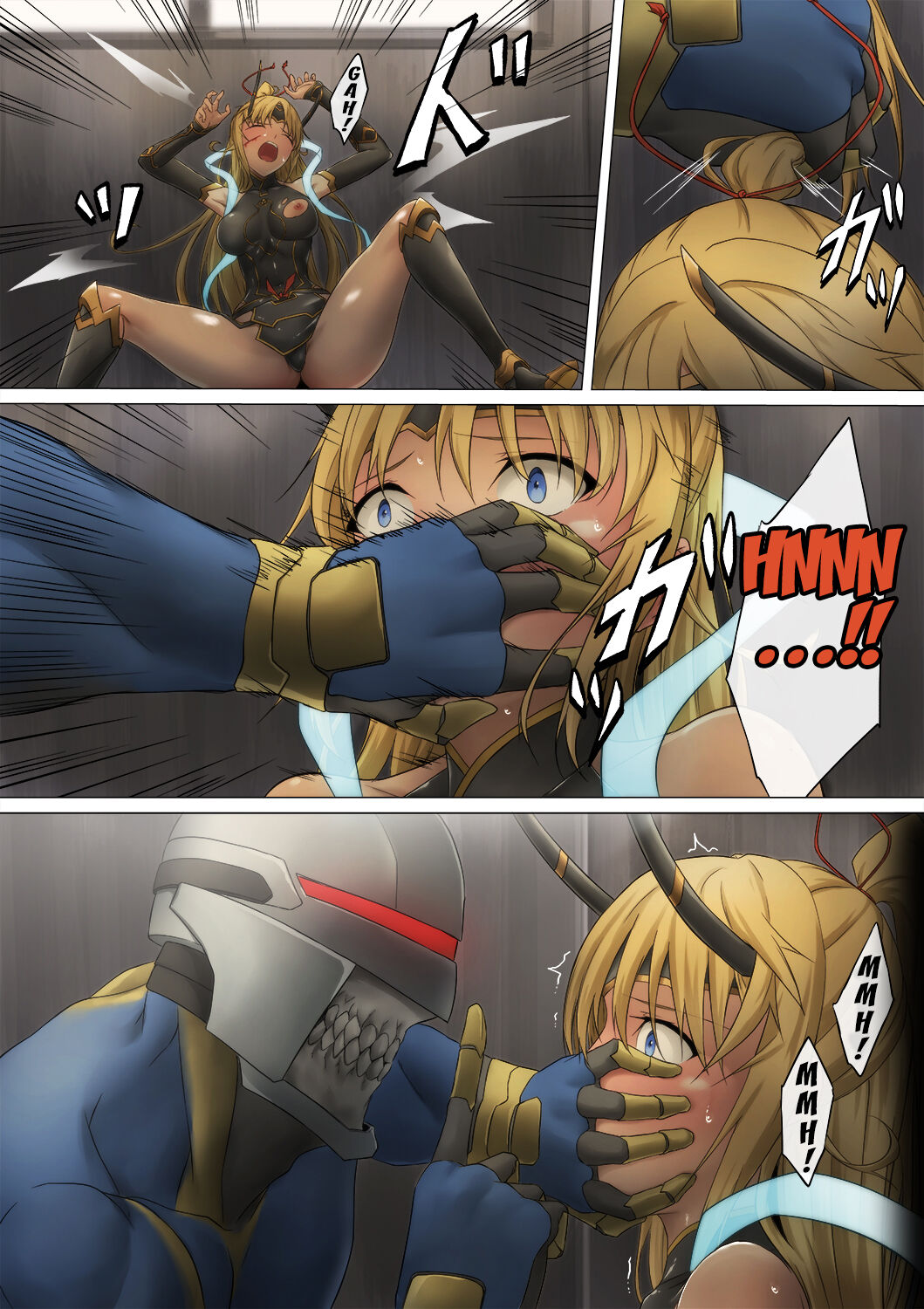 [ばっくゆあらっく (mogO-721)] ヒロイン敗辱〜5人の敵に代わるがわる〜 [英訳]