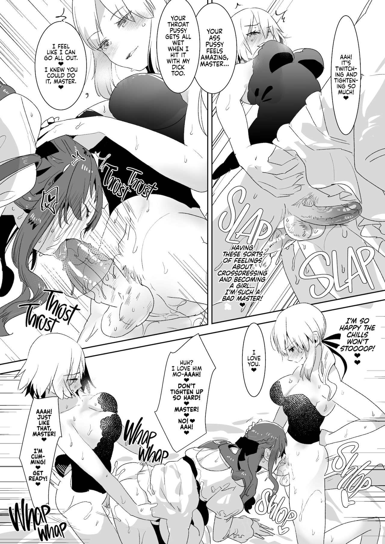 愛昧亭 (愛昧亭うまみ)] ふたなりオルタたちに女装したオレが犯される話 (Fate/Grand Order) [英訳] [無修正] [DL版]