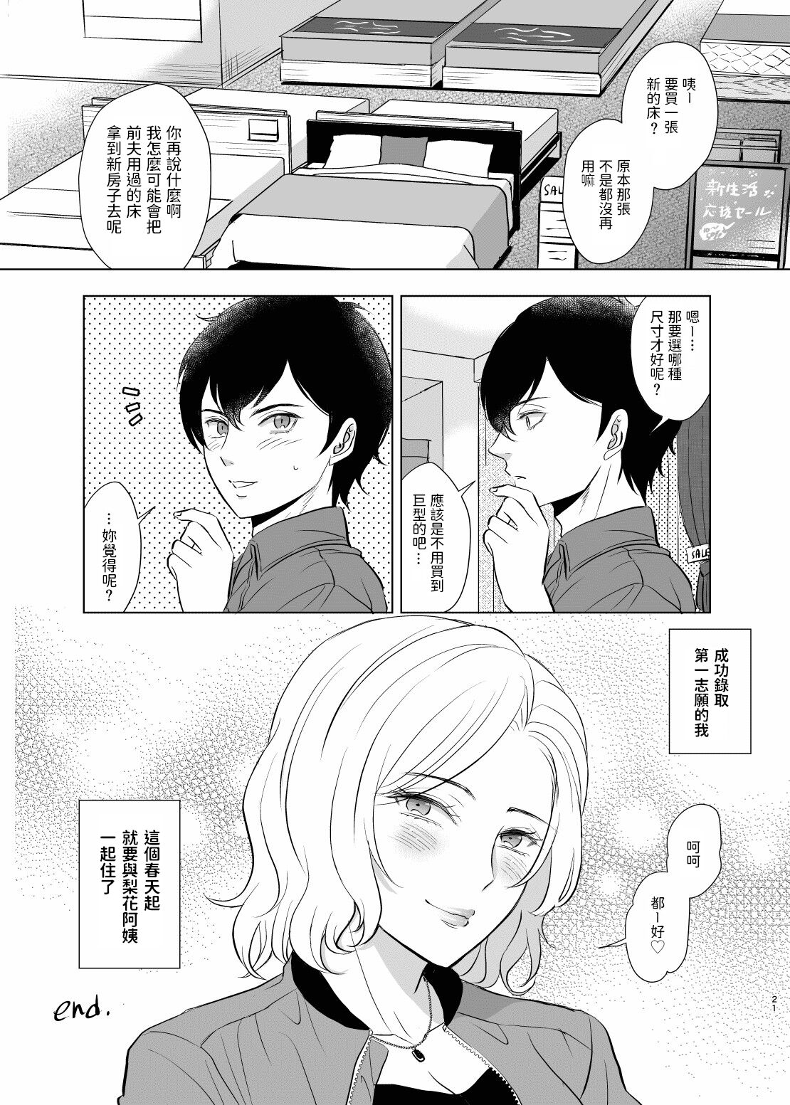 [こーり] 入試前日人妻の叔母に筆おろしされた 中文翻譯