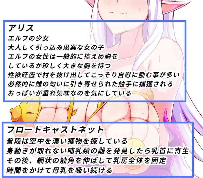 (オーエス) 寄生生物と寄生された女の子の解説CG集4