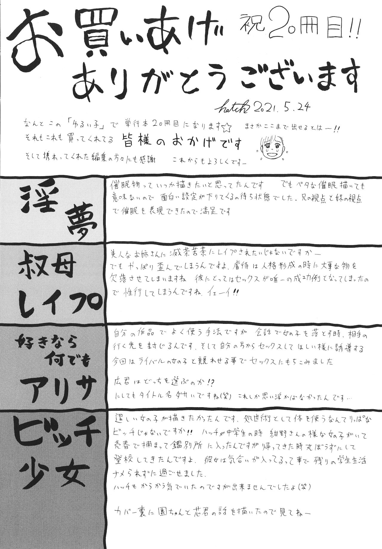 [ハッチ] ゆるい子