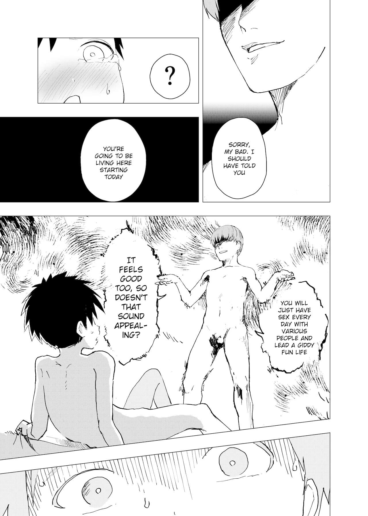 [ショタ漫画屋さん (orukoa)] 居場所がないので神待ちしてみた捨てられた少年のエロマンガ 第6話 [英訳] [DL版]