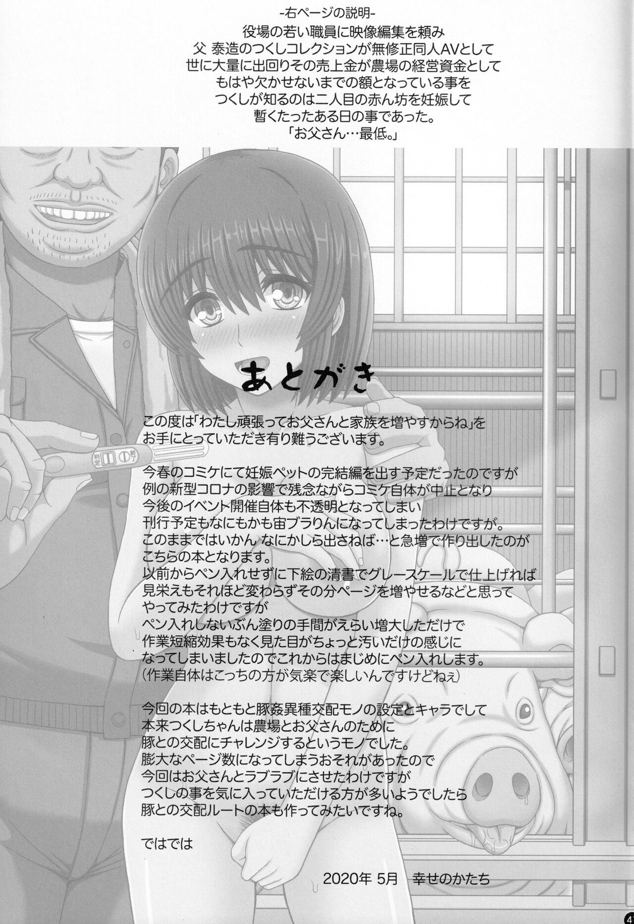 [幸せ共和国 (幸せのかたち)] 父娘相姦 お父さんの赤ちゃんをお風呂場で産むまでの私の妊娠記録