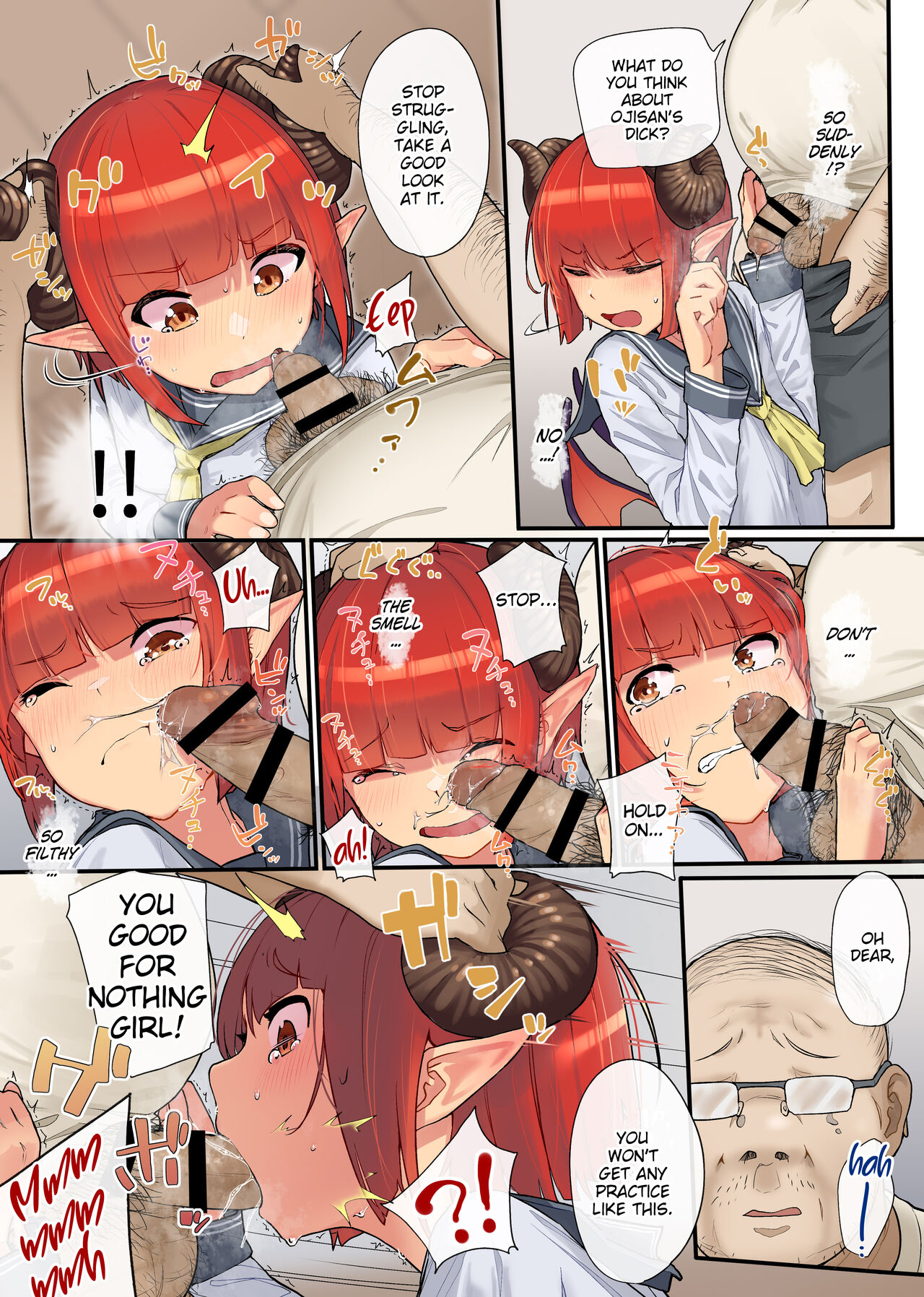 [からももたると (きんだつ)] 潔癖風紀委員サキュバスの淫ターンシップ ～1週間みっちり♥強制奉仕活動～ [英訳]