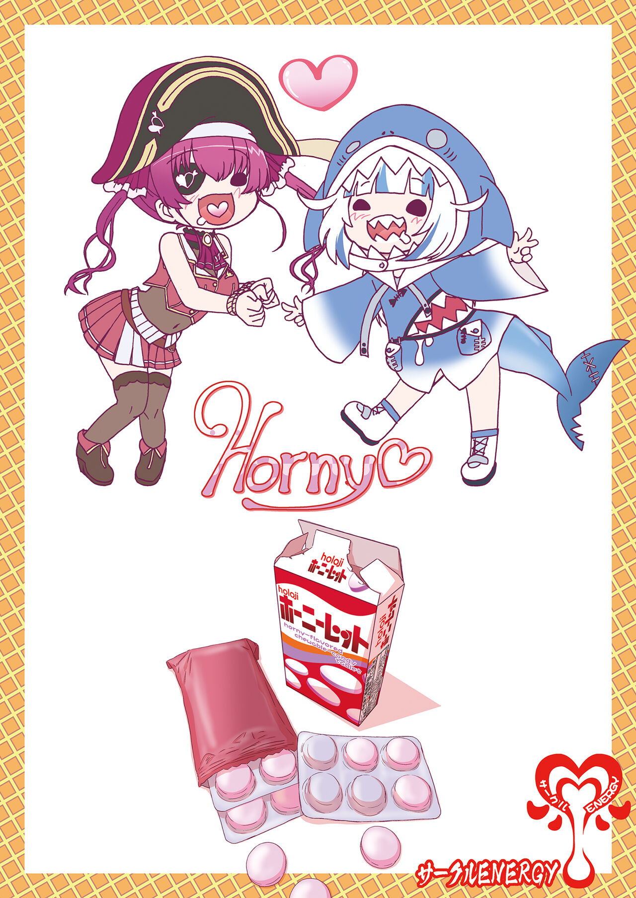 (C99) [サークルENERGY (新春夏秋冬)] 船長も鮫ちゃんもみんなほーにーホーニーレットでえちえちライブ (ホロライブ)