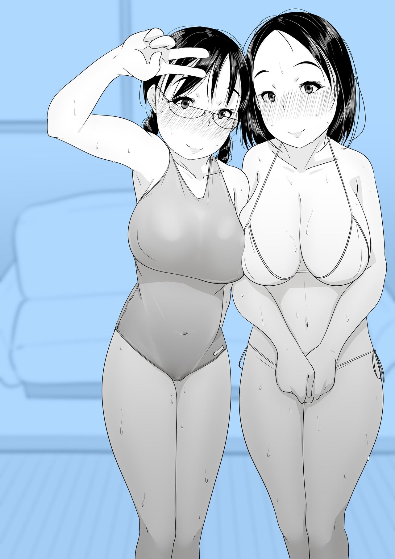 母と娘、二人揃ってドスケベビッチ！子作りエッチで遊んでみた