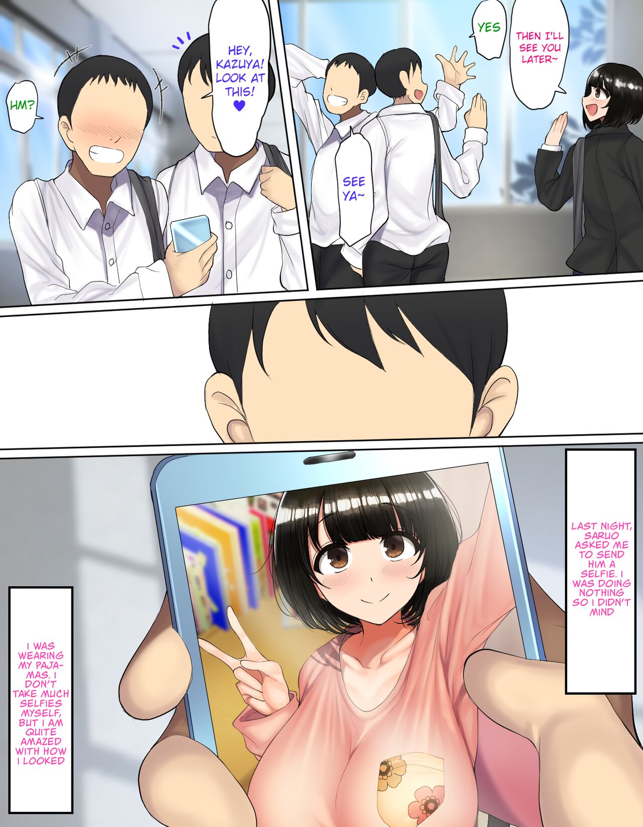 [ハムスターの煮込み (もつあき)] かっこつけてエロいことに興味ないフリしてたら俺のほうが先に好きだった幼馴染をエロ猿の友達に取られるお話♥♥ [英訳] [無修正]