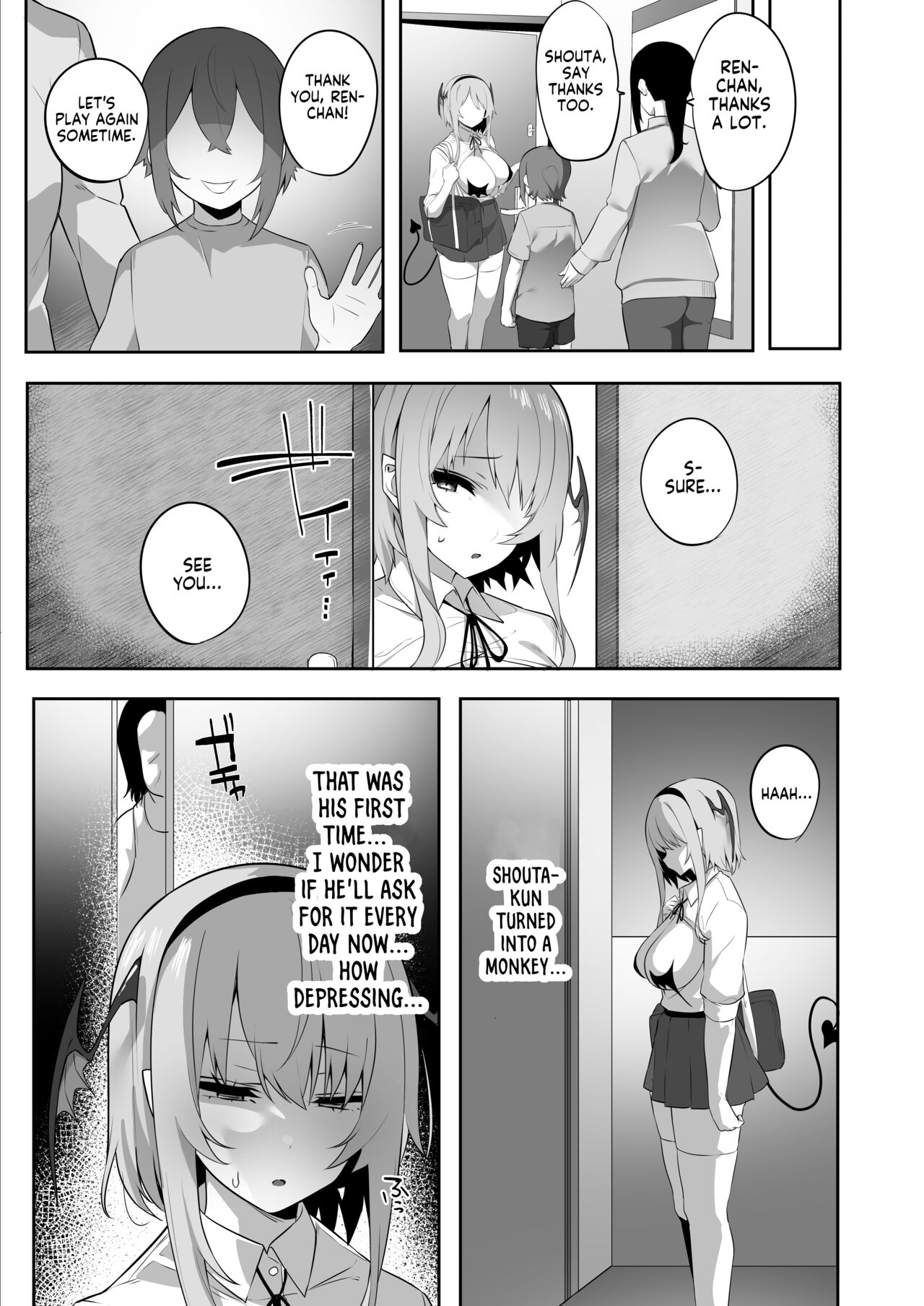 [おふとんでスヤァ (みつどうえ)] 嫌なのに本能で種乞いエッチしてしまうサキュバスちゃん