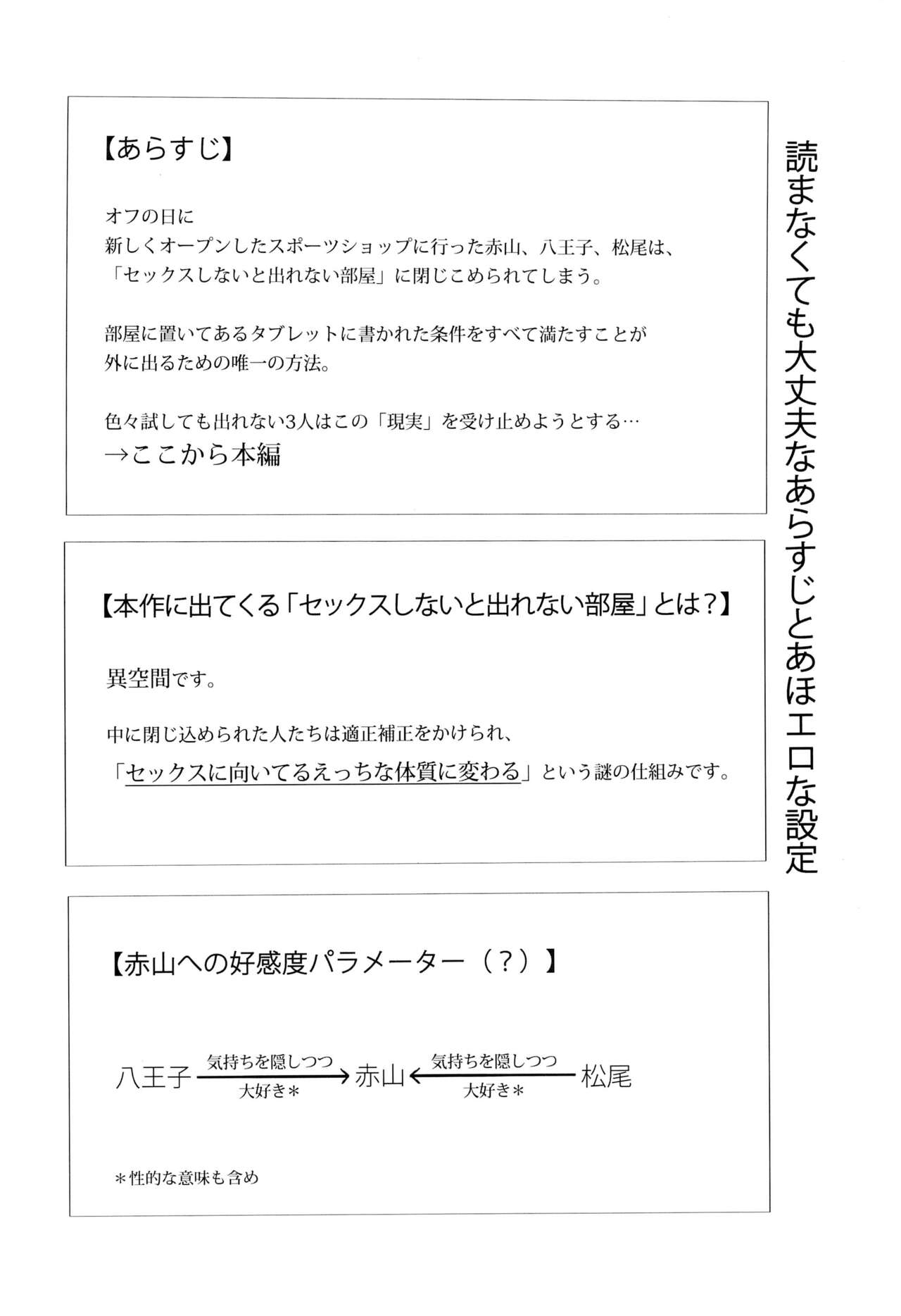 (SUPER26) [脳内補完 (k.kうさこ)] 例の部屋に閉じ込められた (ALL OUT!!)