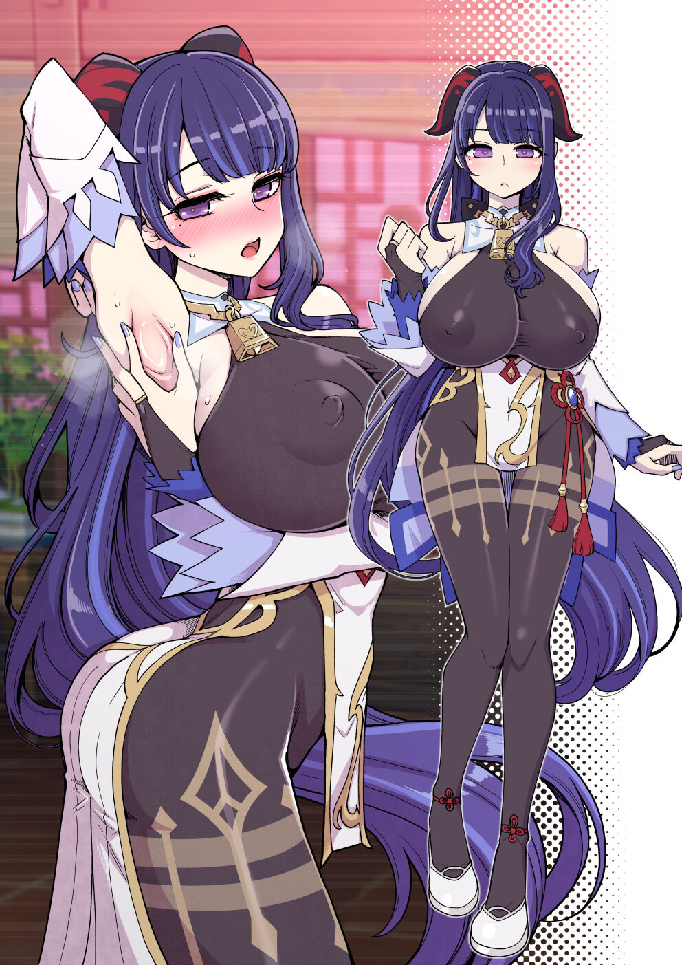 [昭和最終戦線 (はなうな)] 雷電将軍激似コスプレイヤー(本人)が不敬過ぎる件について (原神) [中国翻訳]