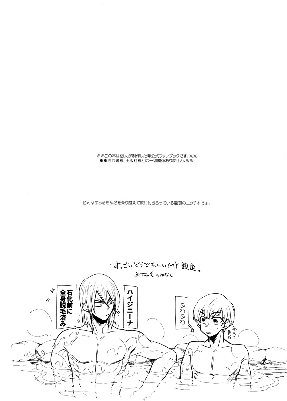 (0822超SUPER#エアブー2021) [影蜜 (京)] Rainy night with you (Dr.STONE)