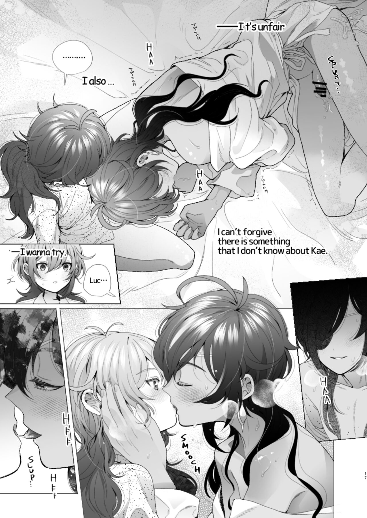 [はなや (肉職)] 僕の方がいいよね？ (原神) [英訳]