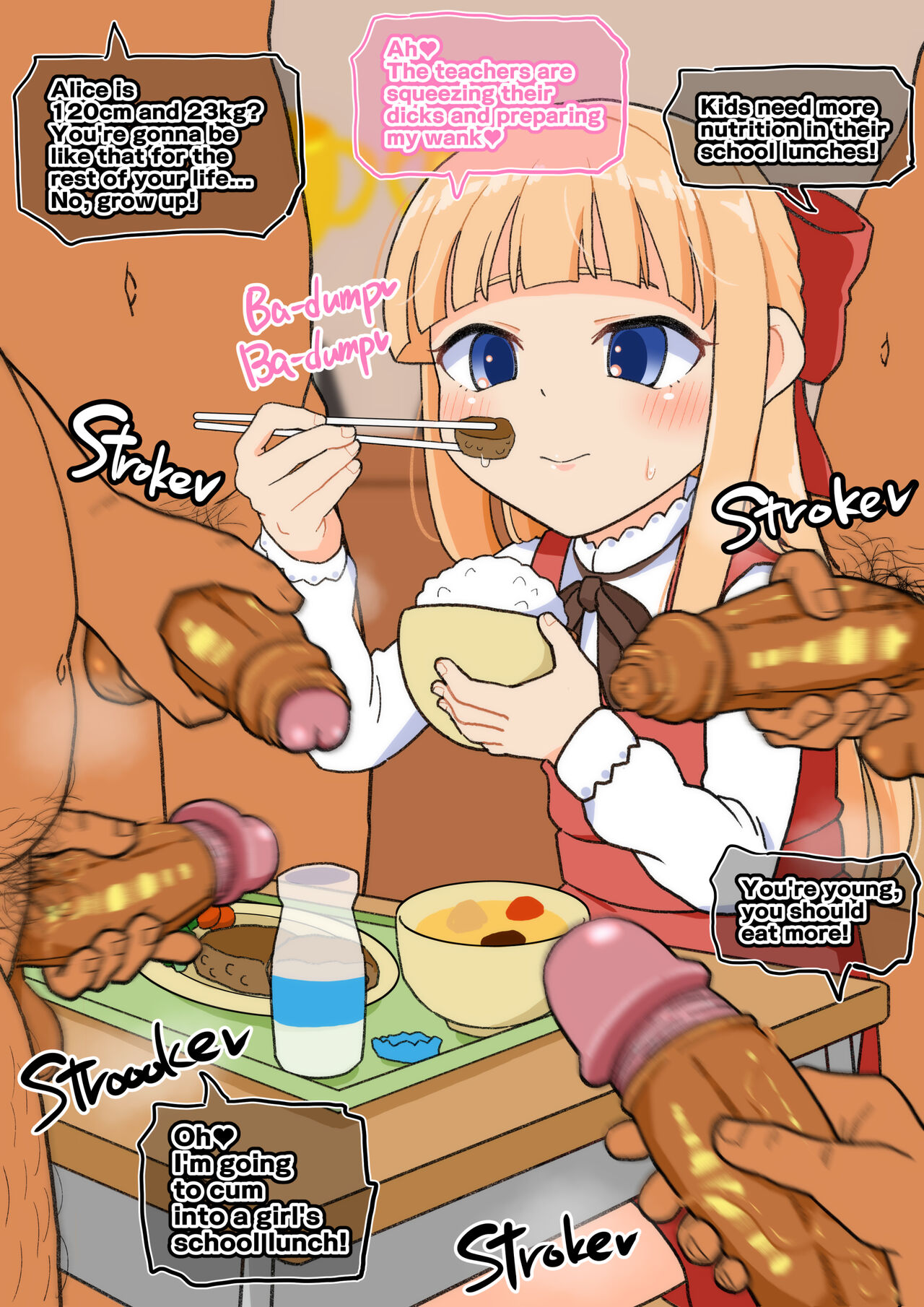 [ぼちぼちいこか (たっく)] アリスちゃんのドキドキ学校性活 [英訳] [無修正]