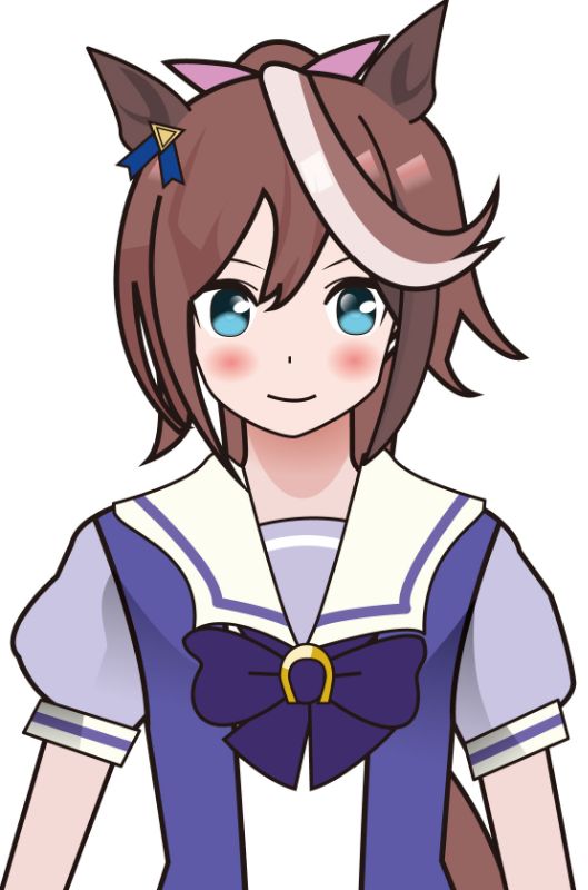 [小ちん]ウマ娘のコスプレした女の子のイラスト