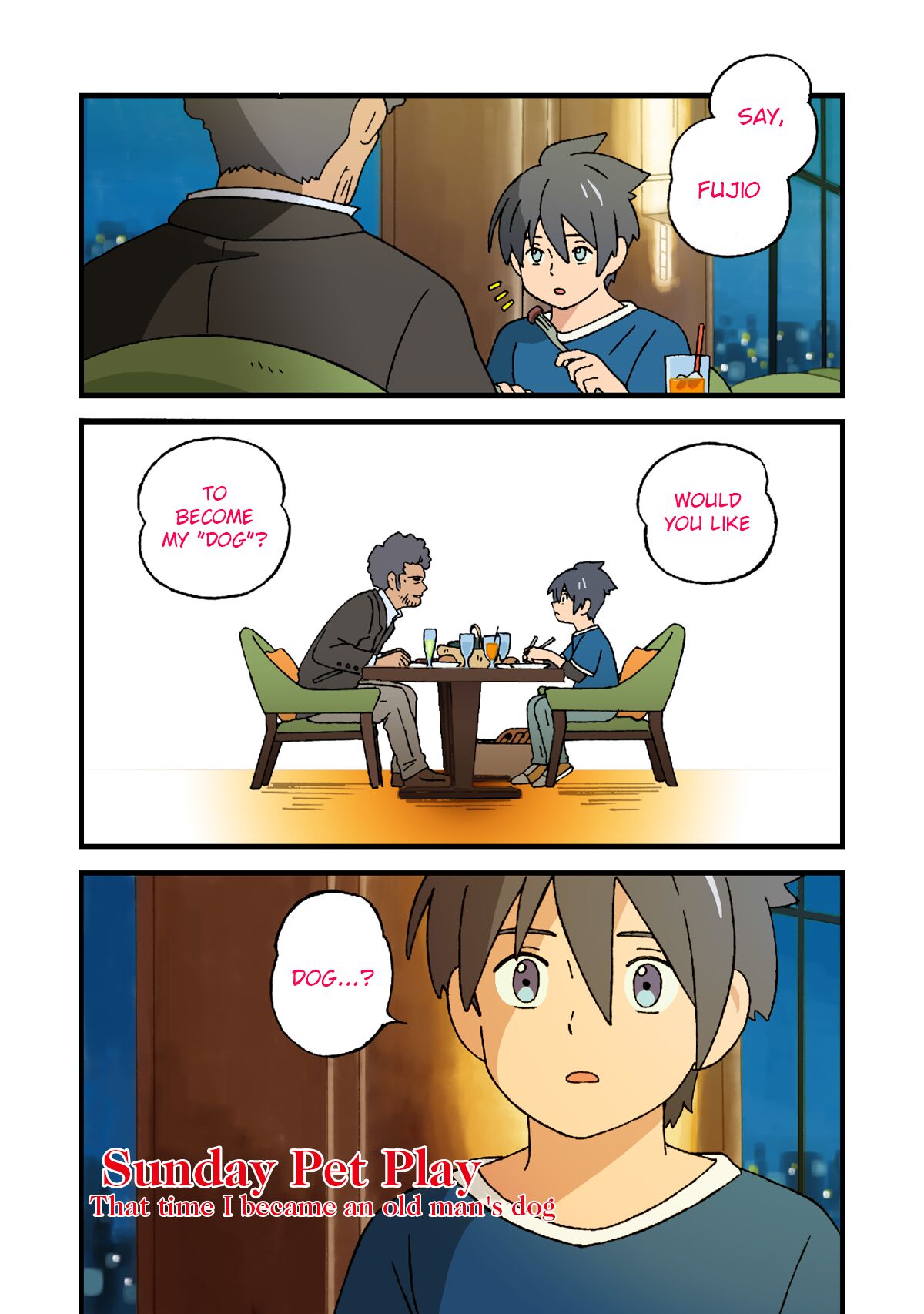 [エイダワークステーション ( 五所川原エルム)] 日曜日のケモノ〜ぼくはおじさんの犬になる〜 [英訳] [DL版]