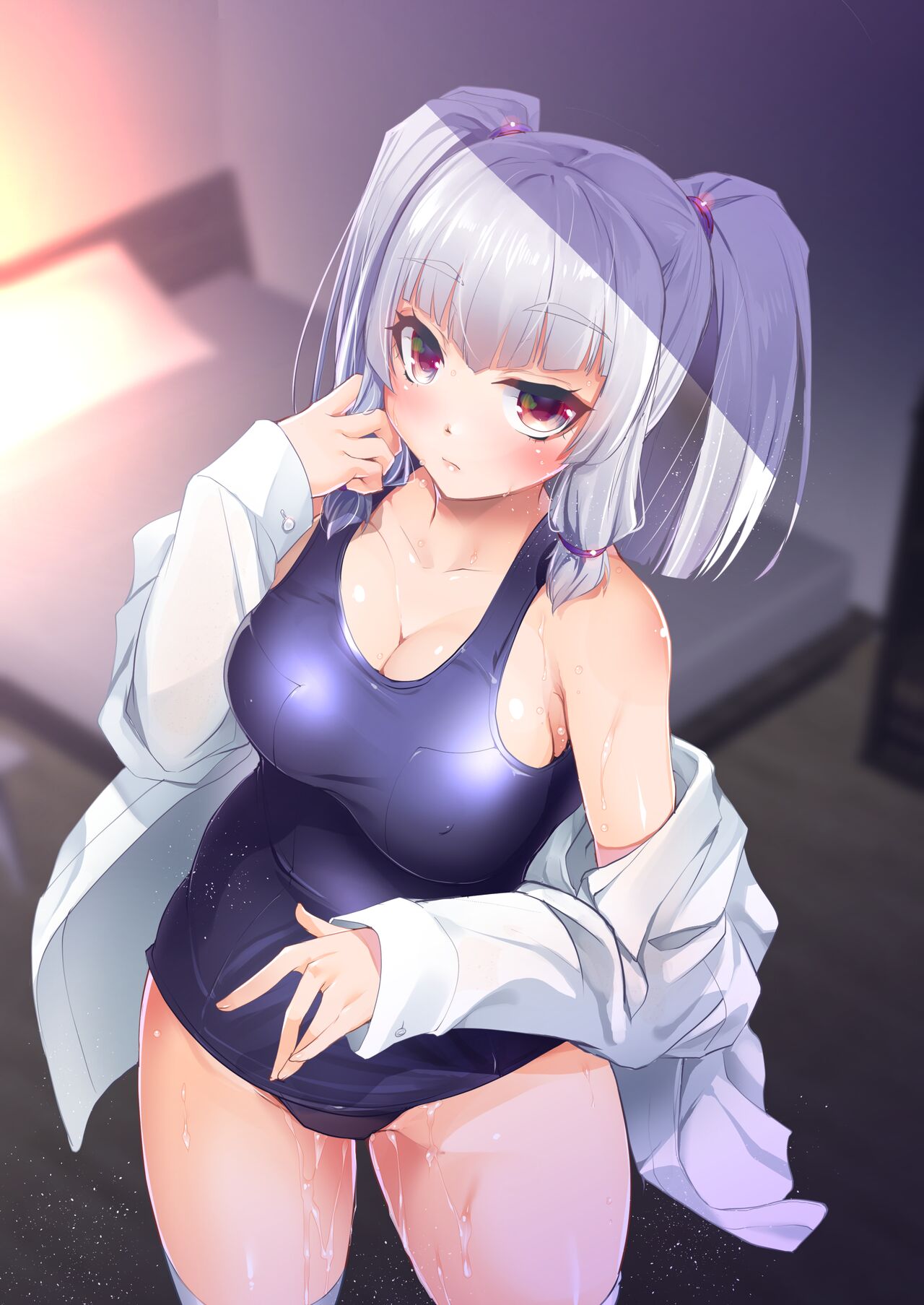 [月夜のこねこ (こうきくう)] 無口で脱がない彼女の秘密-マスペットななぴー- [英訳] [無修正] [DL版]