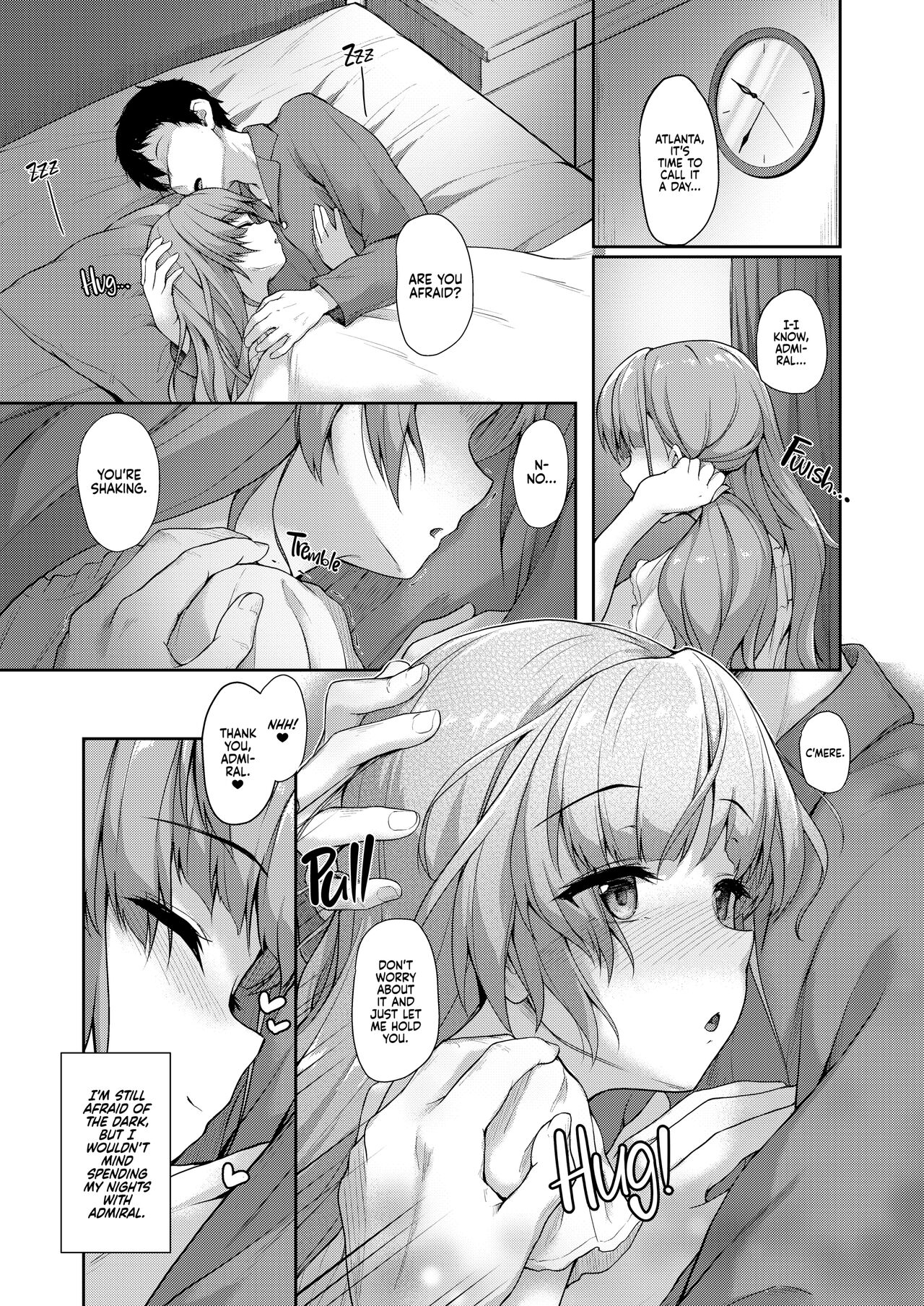 [ゆうさりつかた (淡夢)] アトランタとの一日を… (艦隊これくしょん -艦これ-) [英訳] [無修正] [DL版]