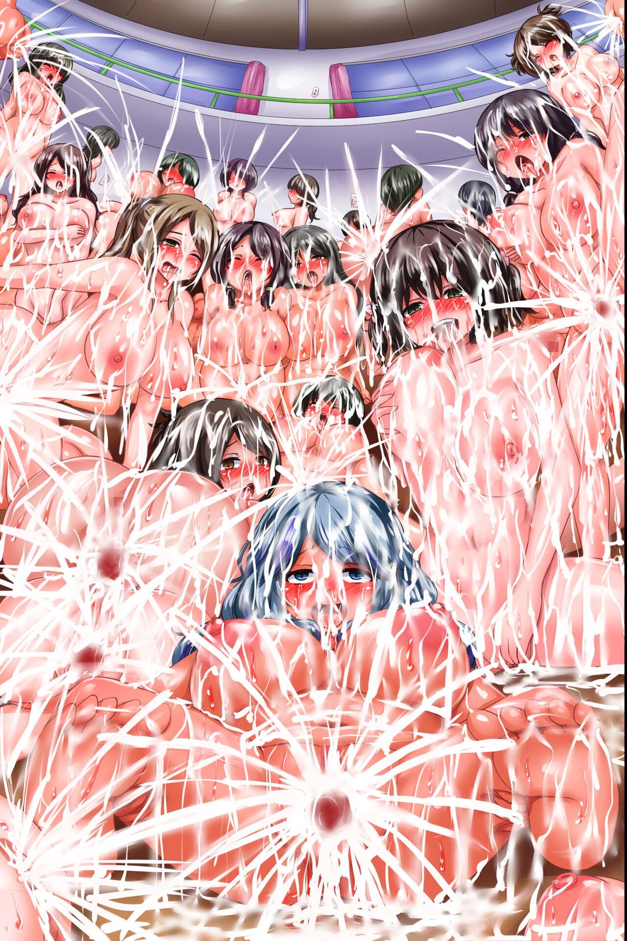 [DL Mate] 呪いでハーレムになった淫乱女学院～淫水まみれの全裸女子生徒たちとドロドロ乱交大ハーレムっ!～