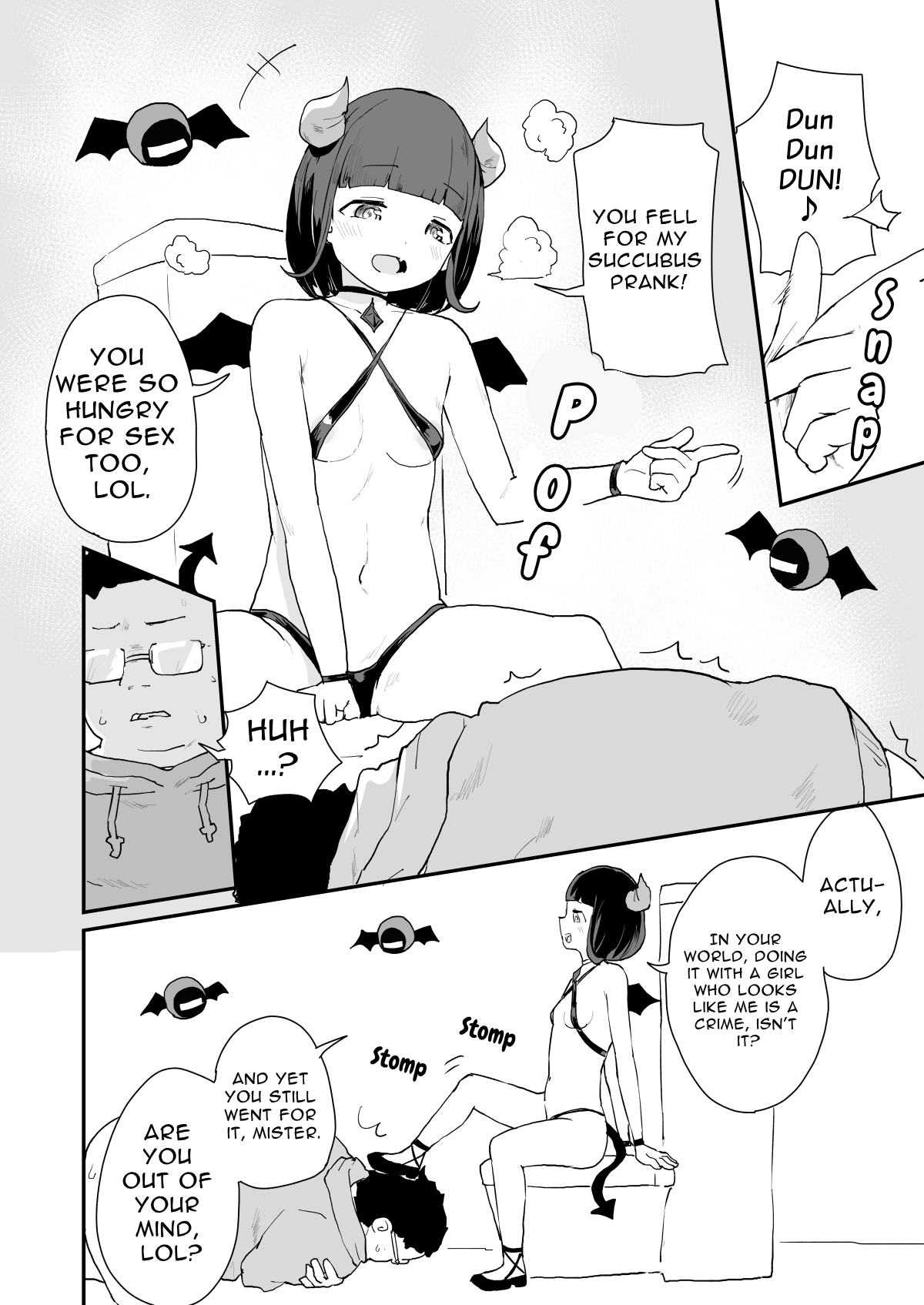 [ころもたけ] 人間の女の子になりおっさんハメる♡ サキュバスでした♡ [英語]