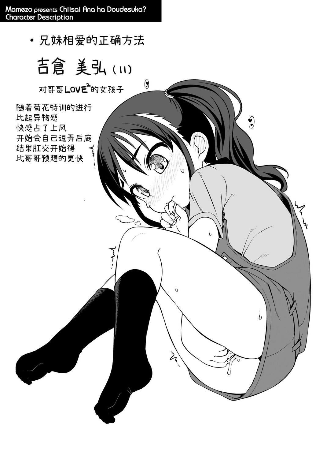 [まめぞう] ちいさいあなはどうですか？ [中国翻訳] [DL版]