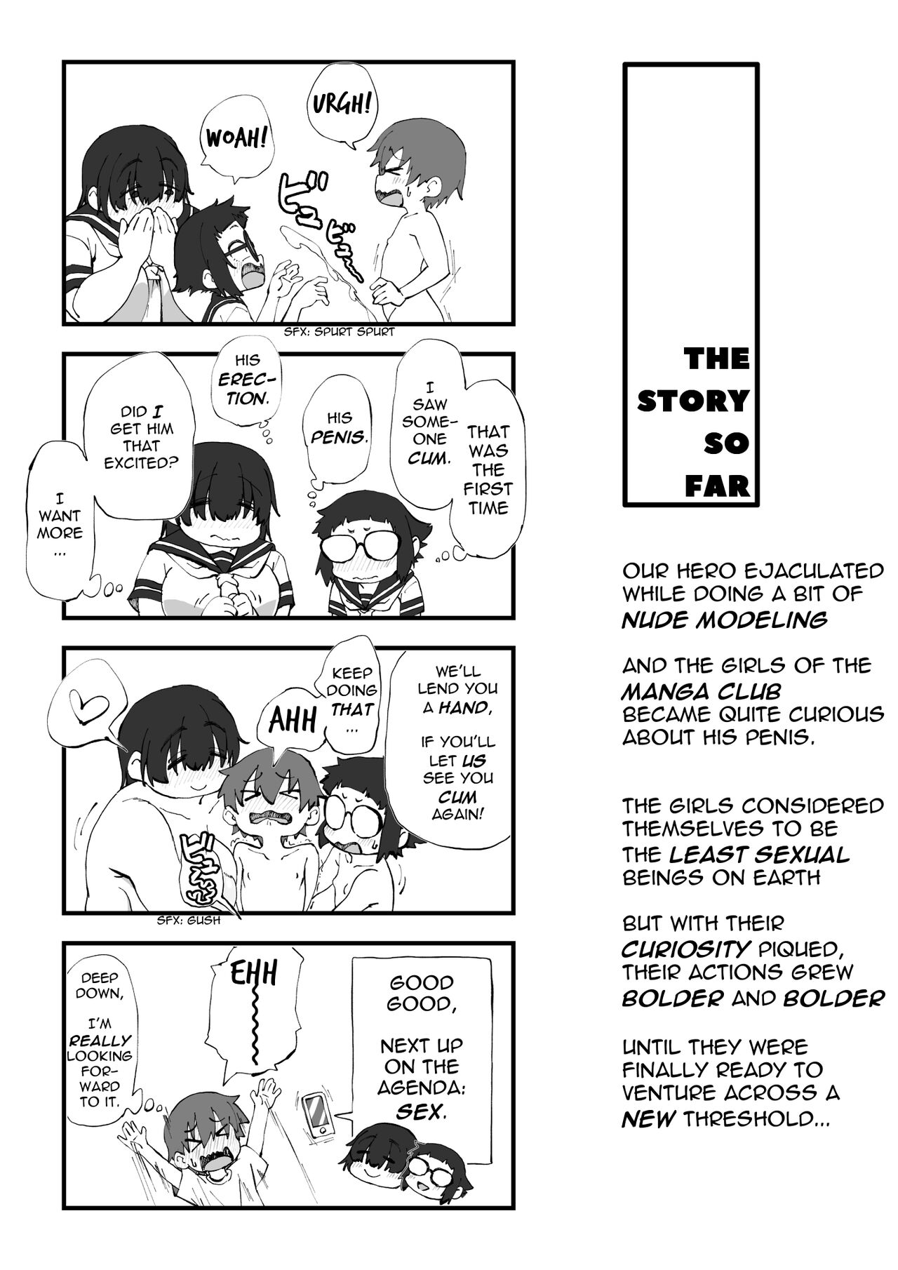 [かめきりん] 僕は漫研専属ヌードモデル 2 SEX合宿編 [英訳]