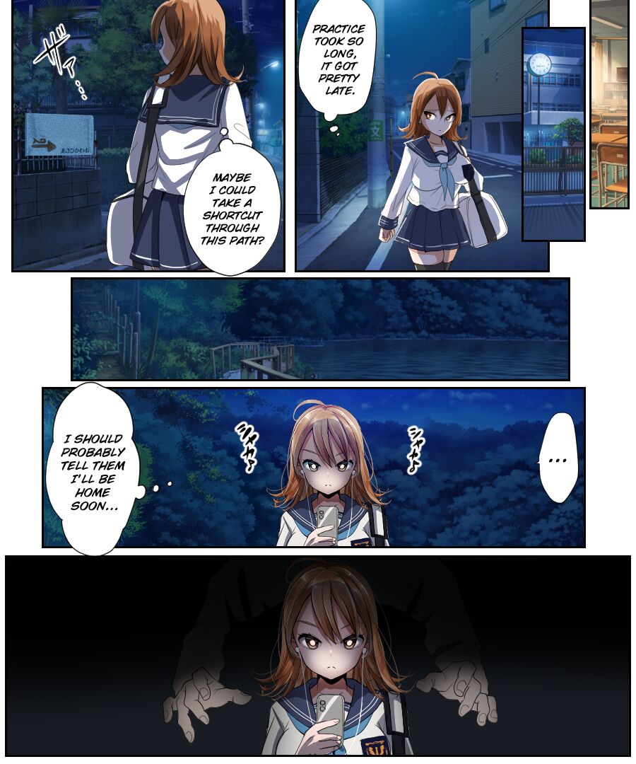 [あむぁいおかし製作所 (なまむぎ、つく丸)] ヤられたら男に戻れなくなるTS娘がレ×プ魔に襲われて、処女を守ろうと必死に媚び媚びするおはなし [英訳]