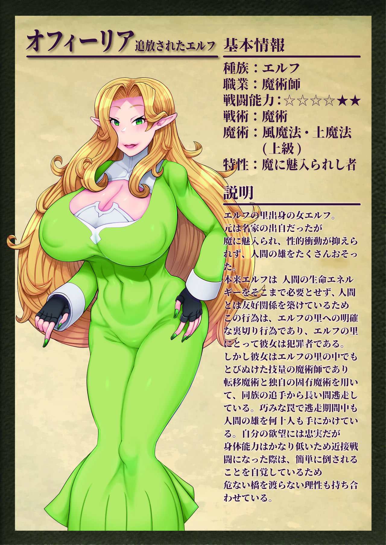 [トリノス] エルフ・オフィーリアの搾精記録 [DL版]